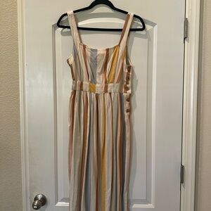 a.n.a Multicolor Striped Maxi Dress